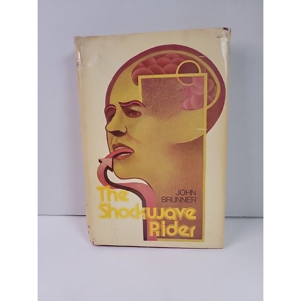 The Shockwave Rider John Brunner 1975 Hardcover Book Club Edition Dust Jacket...